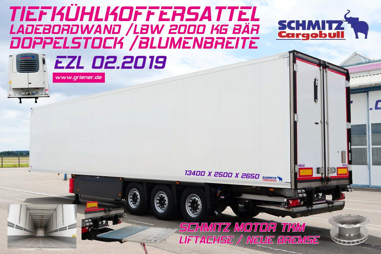 Schmitz Cargobull SKO 24/ LBW 2000 kg /BLUMEN FP 45 / TK TKM / DS - Semirremolque caja cerrada: foto 1 Schmitz Cargobull SKO 24/ LBW 2000 kg /BLUMEN FP 45 / TK TKM / DS - Semirremolque caja cerrada: foto 1