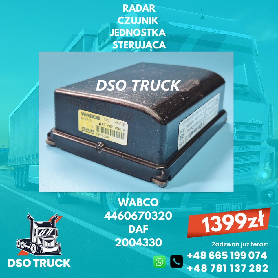 Radar Jednostka Sterujaca 2004330 2109334 DISTRONIC DAF XF - Piezas de recambio: foto 1 Radar Jednostka Sterujaca 2004330 2109334 DISTRONIC DAF XF - Piezas de recambio: foto 1