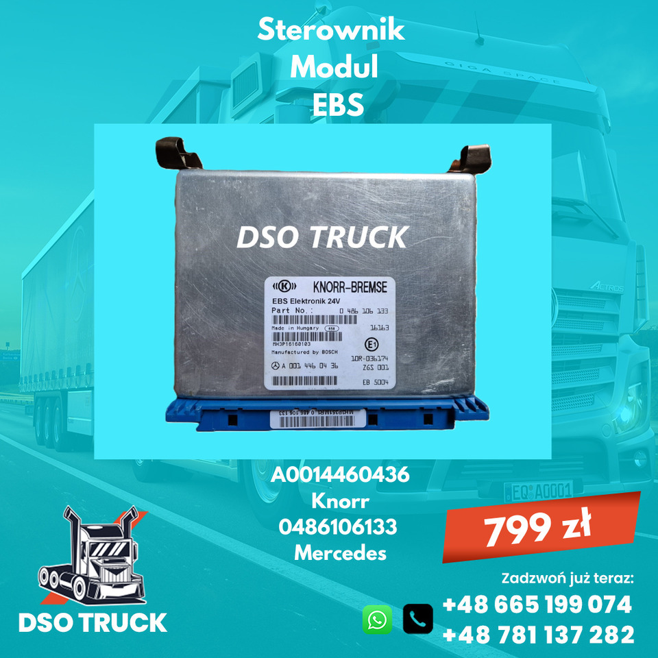 Sterownik Modul EBS Knorr A0014460436 A0004469236 A0004468836 Mercedes - Piezas de recambio: foto 1 Sterownik Modul EBS Knorr A0014460436 A0004469236 A0004468836 Mercedes - Piezas de recambio: foto 1