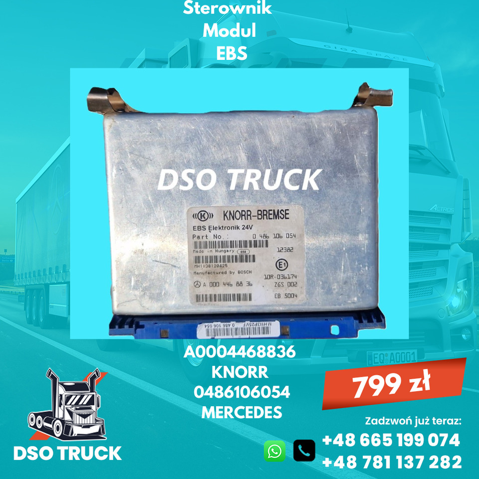 Sterownik Modul EBS Knorr A0014460436 A0004469236 A0004468836 Mercedes - Piezas de recambio: foto 3 Sterownik Modul EBS Knorr A0014460436 A0004469236 A0004468836 Mercedes - Piezas de recambio: foto 3