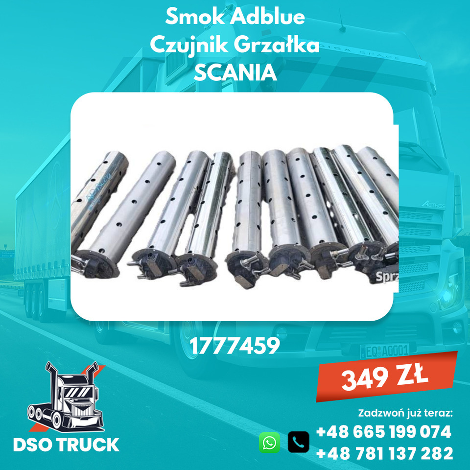 Smok Adblue Czujnik Grzałka 1777459 Scania SCANIA - Silenciador/ Sistema de escape: foto 1 Smok Adblue Czujnik Grzałka 1777459 Scania SCANIA - Silenciador/ Sistema de escape: foto 1