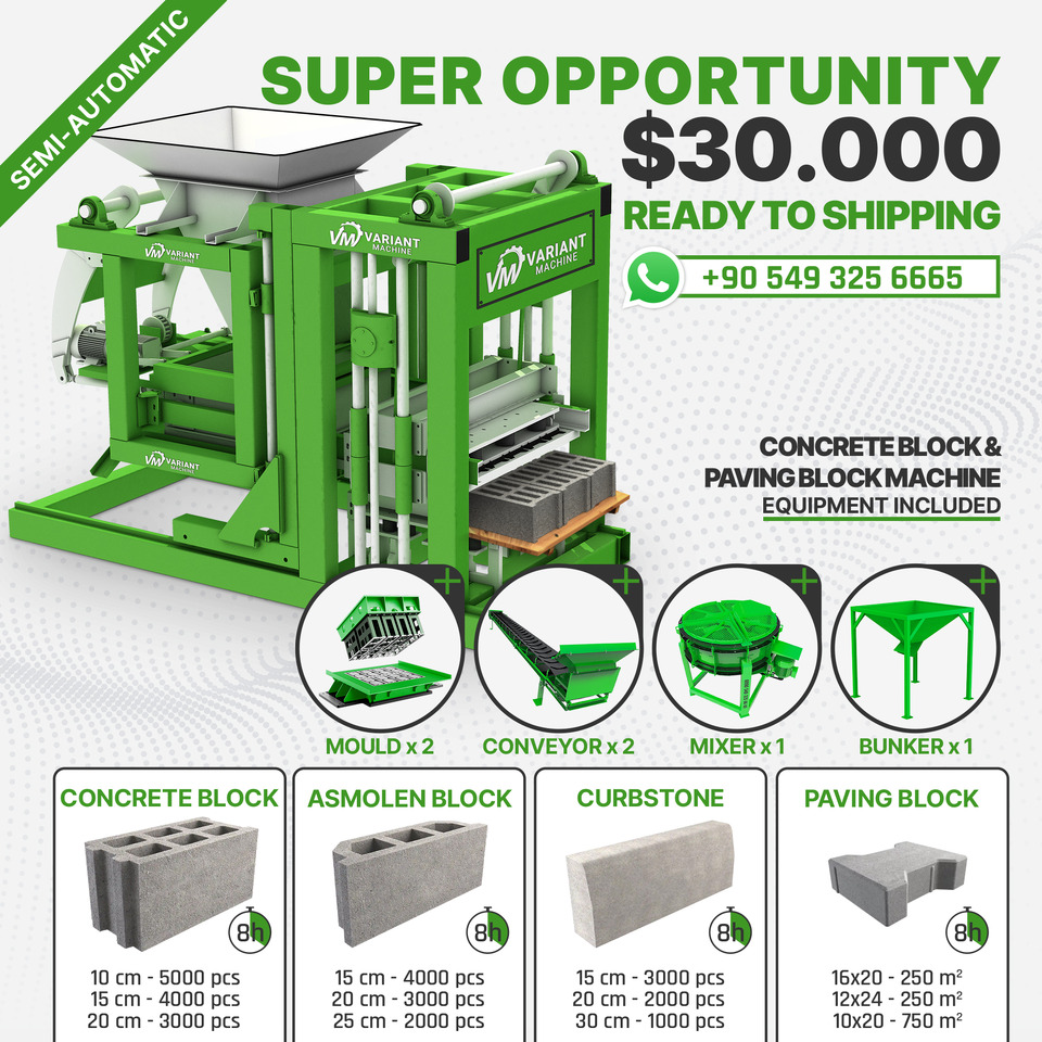 Variant 3.1 Concrete Block Machine - Máquina bloquera: foto 2 Variant 3.1 Concrete Block Machine - Máquina bloquera: foto 2
