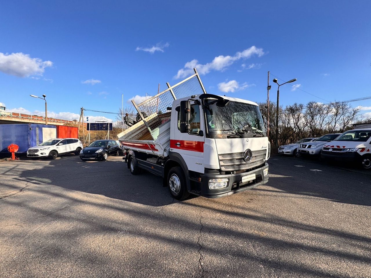 Camión volquete, Camión grúa Mercedes-Benz Atego 1224 Kipper - Kran: foto 10
