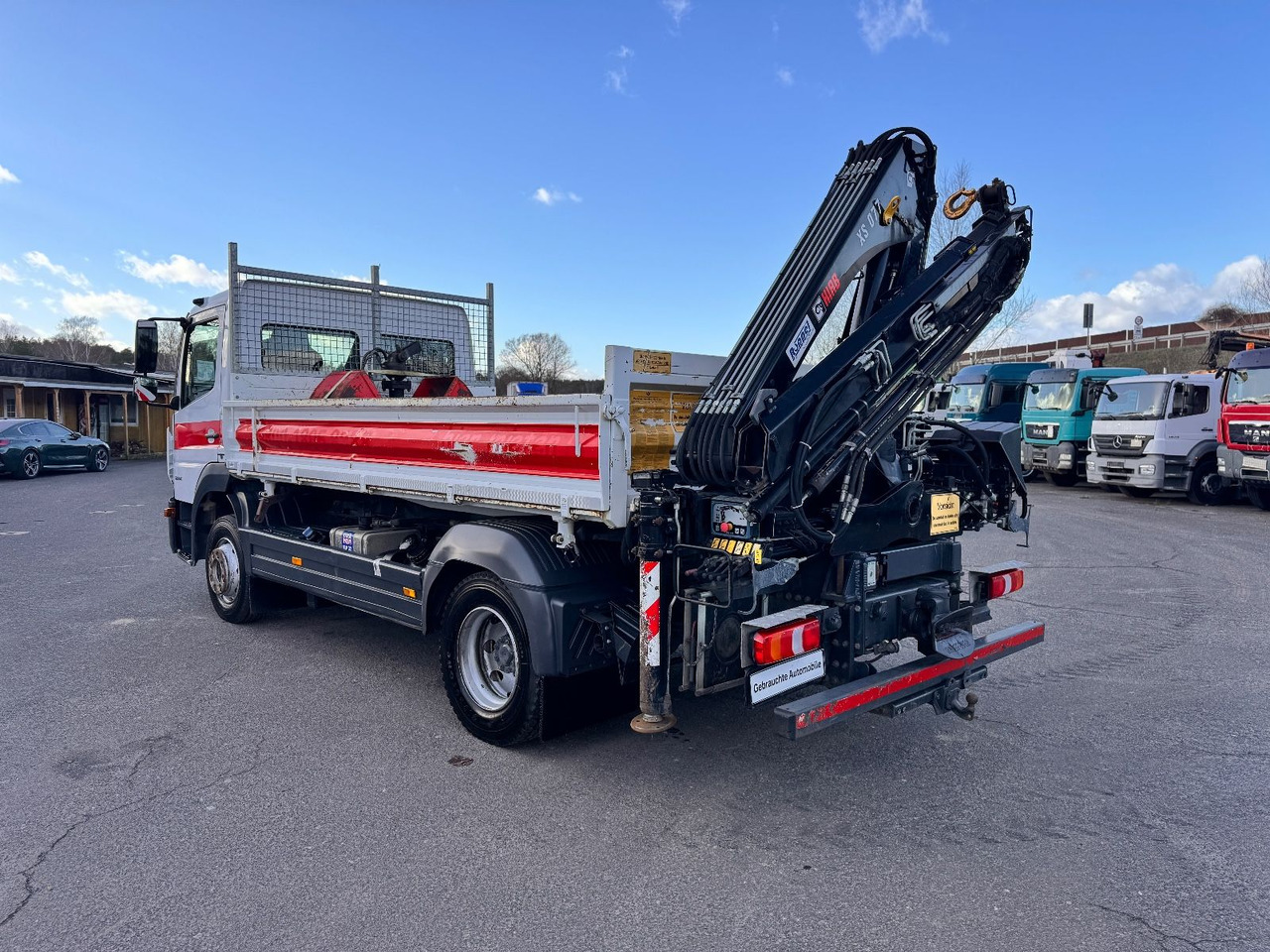 Camión volquete, Camión grúa Mercedes-Benz Atego 1224 Kipper - Kran: foto 8