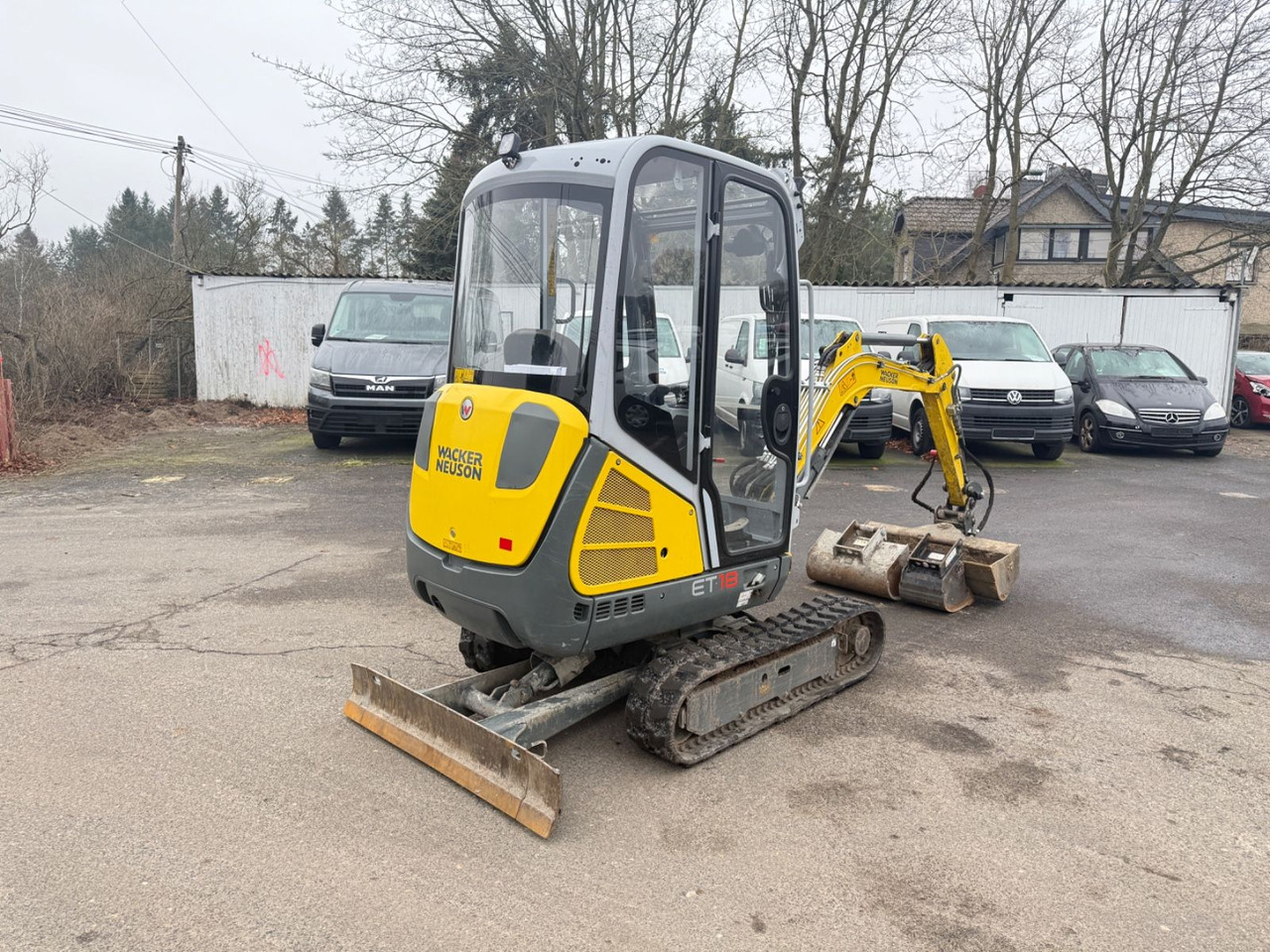 Miniexcavadora Neuson ET 18 2 Grabenlöffel 1 Grabenräumsc. Knikmatik: foto 8