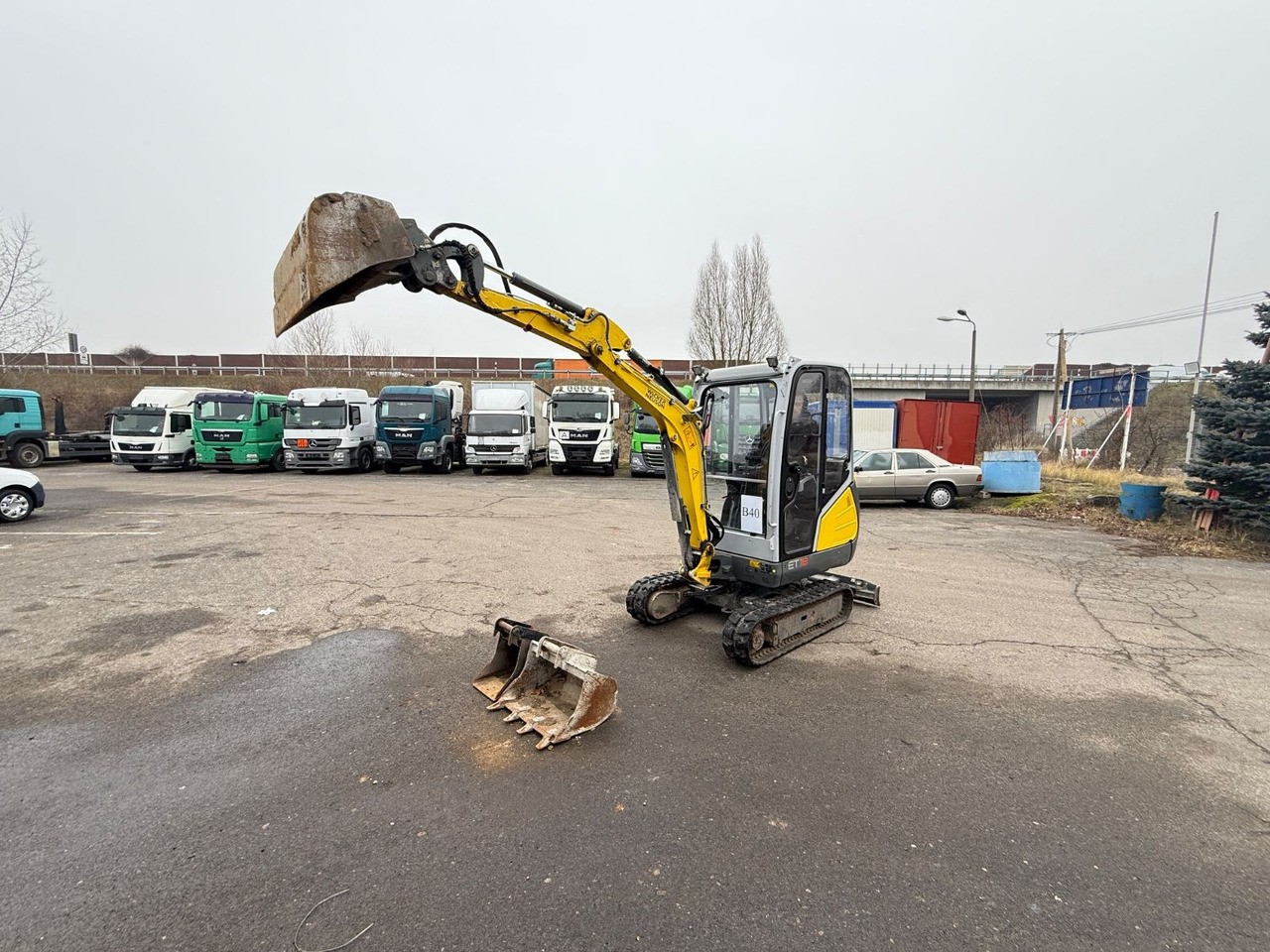 Miniexcavadora Neuson ET 18 2 Grabenlöffel 1 Grabenräumsc. Knikmatik: foto 11