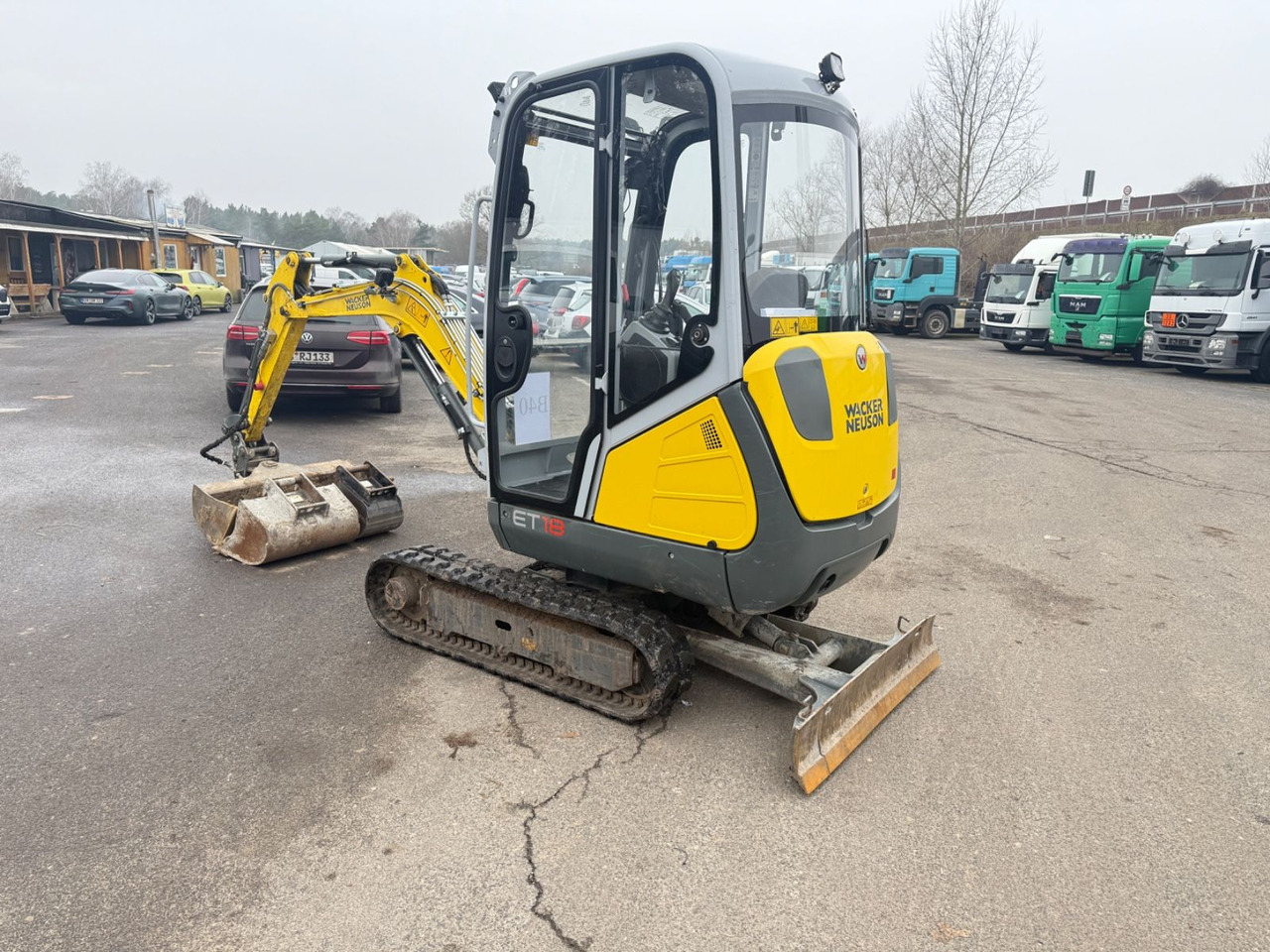 Miniexcavadora Neuson ET 18 2 Grabenlöffel 1 Grabenräumsc. Knikmatik: foto 7
