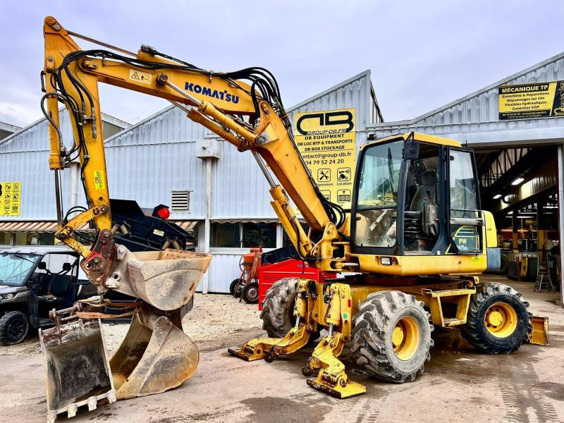 Komatsu PW110R-1 PELLE A PNEUS 12T - Excavadora de ruedas: foto 1 Komatsu PW110R-1 PELLE A PNEUS 12T - Excavadora de ruedas: foto 1