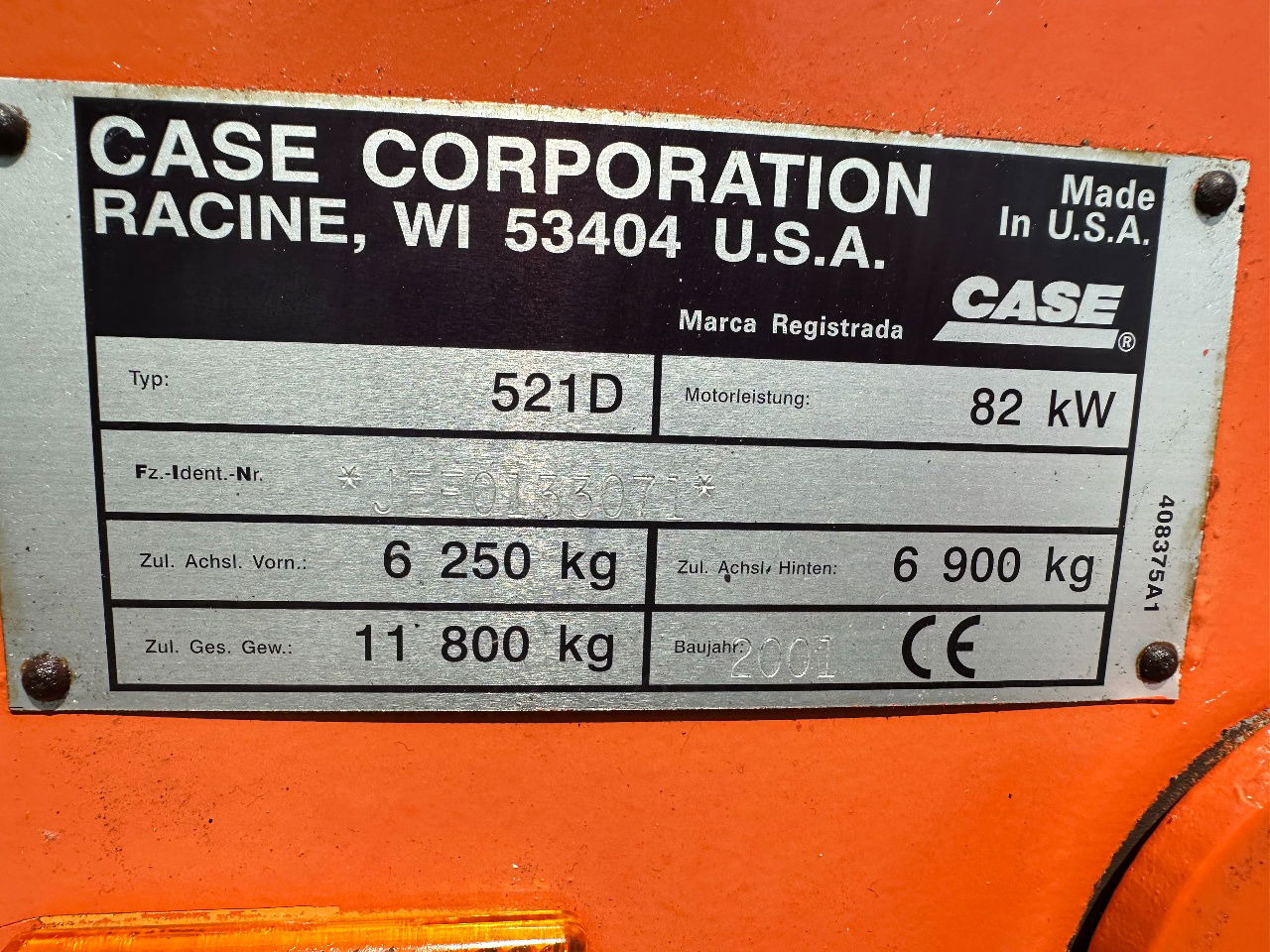 Cargadora de ruedas Case 521D: foto 14 Cargadora de ruedas Case 521D: foto 14