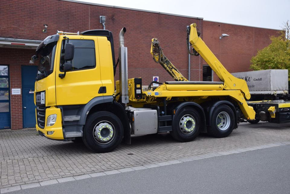 DAF CF 450 Meiller Absetzkip. Vorlauf. Lenk Funk - Camión portacontenedor de cadenas: foto 2 DAF CF 450 Meiller Absetzkip. Vorlauf. Lenk Funk - Camión portacontenedor de cadenas: foto 2