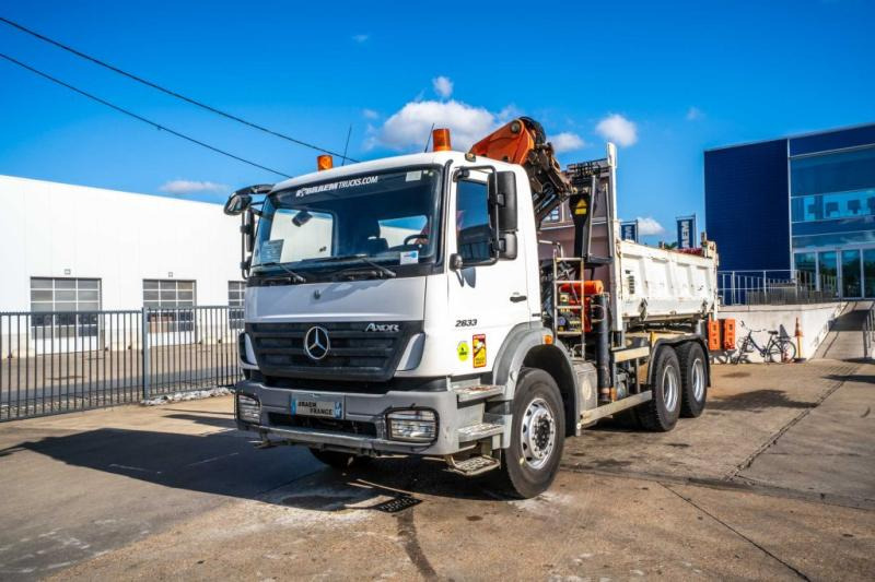 Camión volquete, Camión grúa Mercedes AXOR 2633+BIBENNE+PALFINGER 18T/m /3XHydr.: foto 8