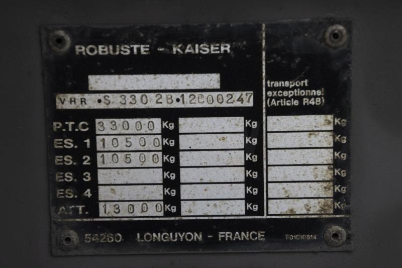 ROBUSTE-KAISER S3302-2XLAMES/BLAD/SPRING - Semirremolque volquete: foto 5 ROBUSTE-KAISER S3302-2XLAMES/BLAD/SPRING - Semirremolque volquete: foto 5
