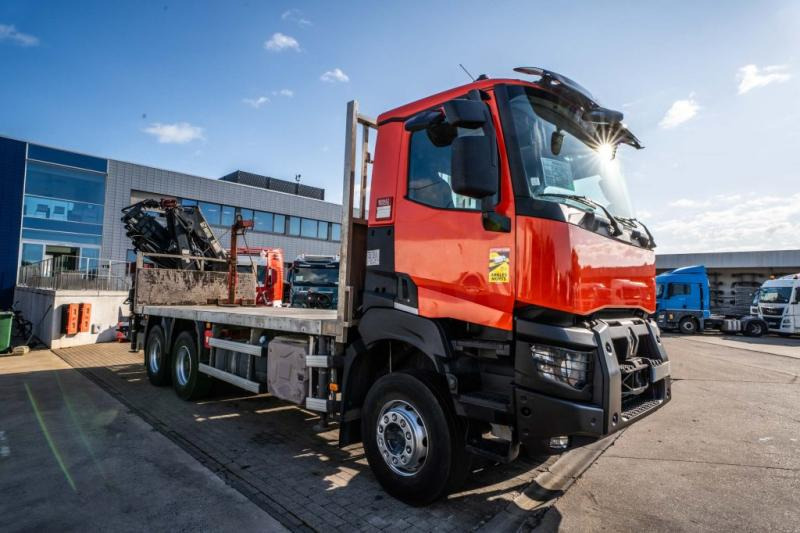 Renault K 380+HIAB 16T/m ( 4 Ext.) - Camión caja abierta, Camión grúa: foto 2 Renault K 380+HIAB 16T/m ( 4 Ext.) - Camión caja abierta, Camión grúa: foto 2