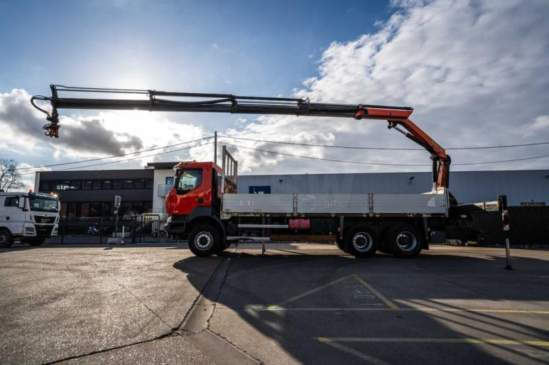 Camión caja abierta, Camión grúa Renault KERAX 380 DXI-6X4+PK 18 T/M-4xHYDR.: foto 6