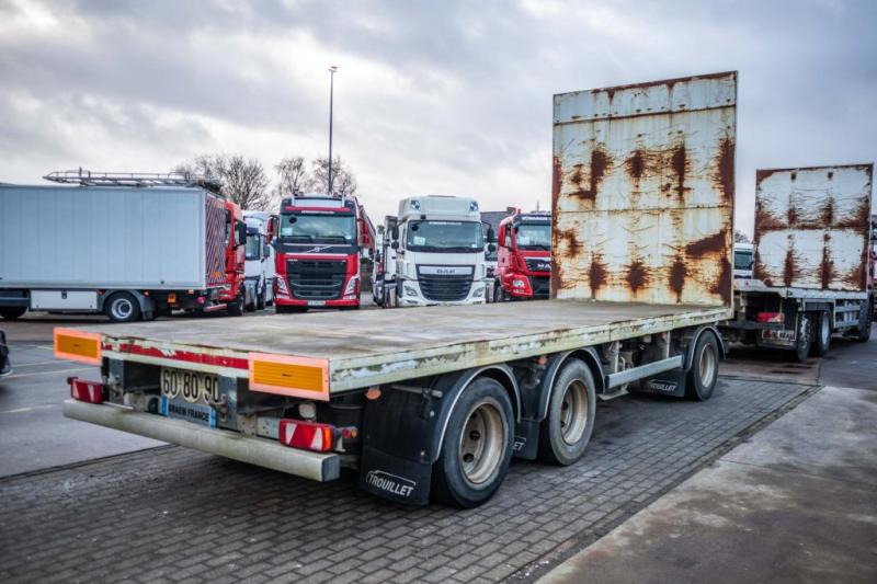 Trouillet PLATEAU + 3 ASSEN DOLLY - Remolque plataforma/ Caja abierta: foto 3 Trouillet PLATEAU + 3 ASSEN DOLLY - Remolque plataforma/ Caja abierta: foto 3