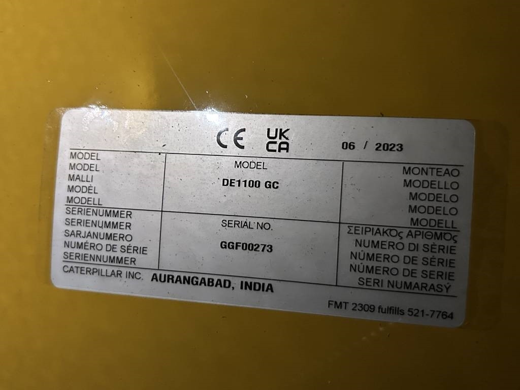 CAT DE1100GC - 1.100 kVA Standby Generator - DPX-18225 - Generador industriale: foto 4 CAT DE1100GC - 1.100 kVA Standby Generator - DPX-18225 - Generador industriale: foto 4