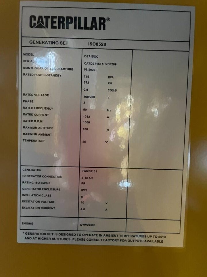 Leasing de CAT DE715GC - 715 kVA Stand-by Generator - DPX-18224 CAT DE715GC - 715 kVA Stand-by Generator - DPX-18224: foto 6 Leasing de CAT DE715GC - 715 kVA Stand-by Generator - DPX-18224 CAT DE715GC - 715 kVA Stand-by Generator - DPX-18224: foto 6