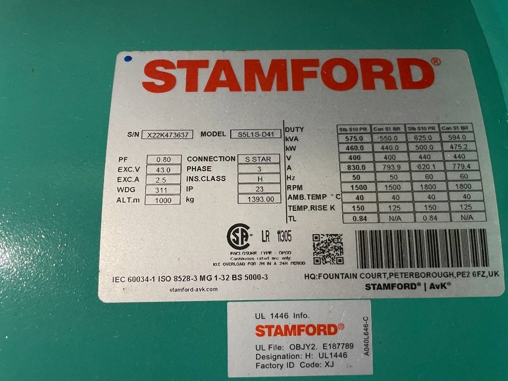 Generador industriale nuevo Cummins C550D5 - 550 kVA Generator - DPX-18522: foto 17