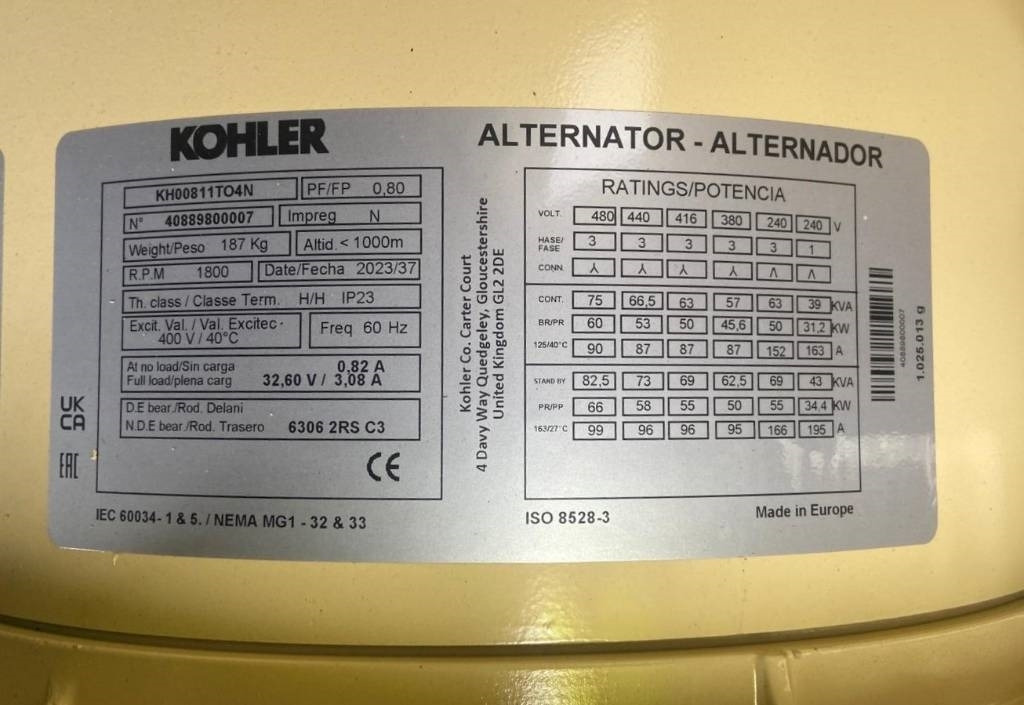 Sdmo K66 - 66 kVA Generator - DPX-17006 - Generador industriale: foto 4 Sdmo K66 - 66 kVA Generator - DPX-17006 - Generador industriale: foto 4