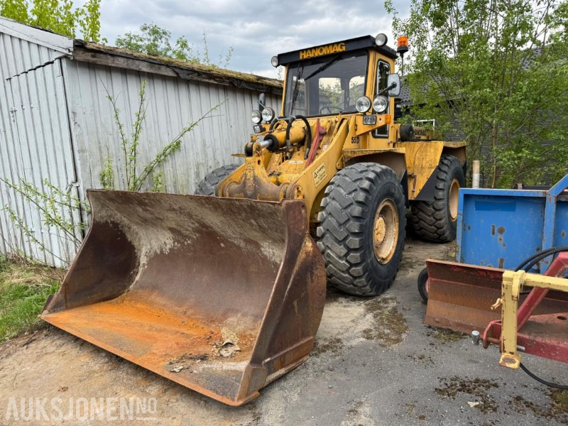 1985 Hanomag 55D hjullaster med skuffe - Cargadora de ruedas: foto 1 1985 Hanomag 55D hjullaster med skuffe - Cargadora de ruedas: foto 1