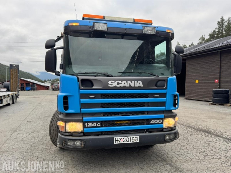 1997 Scania P124 400 kranbil med 3-veis tipp og klype - Camión grúa: foto 3 1997 Scania P124 400 kranbil med 3-veis tipp og klype - Camión grúa: foto 3