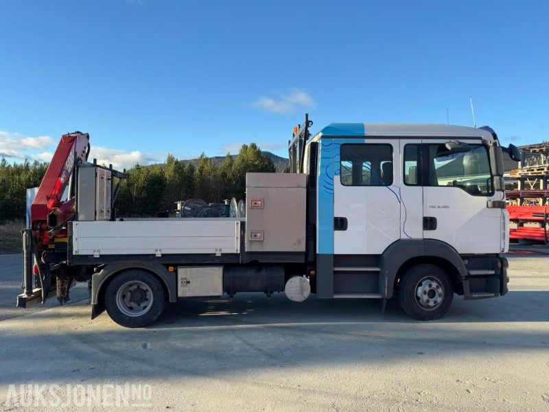 2007 MAN TGL 8.180 4X2 LINJEBIL MED KRAN OG MASSE UTSTYR - Camión caja abierta: foto 4 2007 MAN TGL 8.180 4X2 LINJEBIL MED KRAN OG MASSE UTSTYR - Camión caja abierta: foto 4