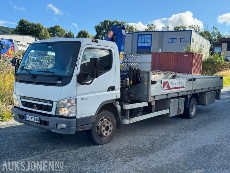 2008 Fuso Canter planbil med kran - Camión caja abierta: foto 2 2008 Fuso Canter planbil med kran - Camión caja abierta: foto 2