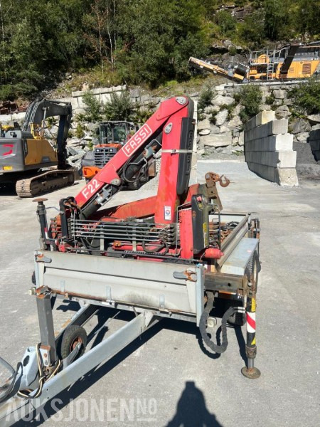 2008 Tysse tandemhenger med Fassi F22A.22 kran - klar til bruk, Nysertifisert! - Grúa: foto 5 2008 Tysse tandemhenger med Fassi F22A.22 kran - klar til bruk, Nysertifisert! - Grúa: foto 5