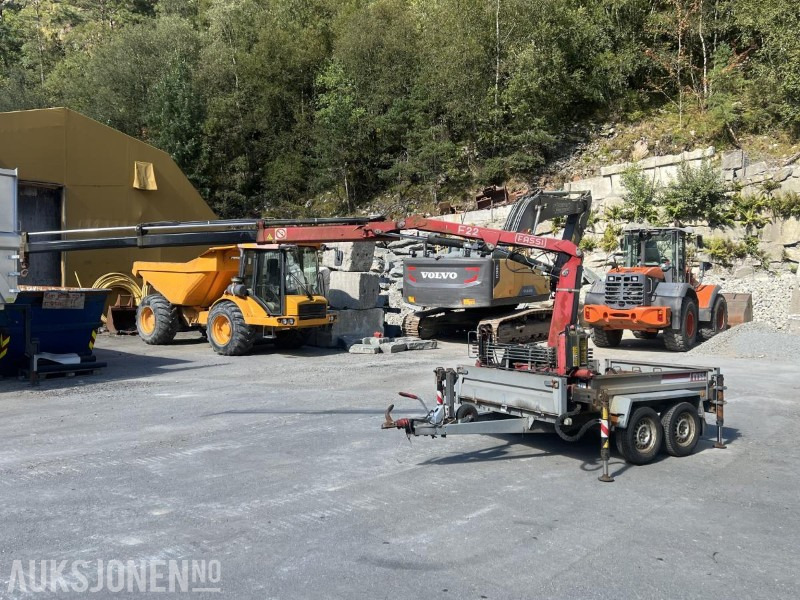 2008 Tysse tandemhenger med Fassi F22A.22 kran - klar til bruk, Nysertifisert! - Grúa: foto 1 2008 Tysse tandemhenger med Fassi F22A.22 kran - klar til bruk, Nysertifisert! - Grúa: foto 1