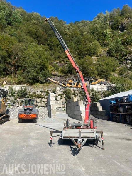 2008 Tysse tandemhenger med Fassi F22A.22 kran - klar til bruk, Nysertifisert! - Grúa: foto 2 2008 Tysse tandemhenger med Fassi F22A.22 kran - klar til bruk, Nysertifisert! - Grúa: foto 2