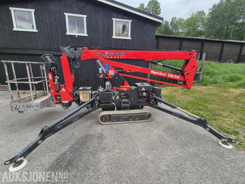 2011 Platform Basket Spider 18.75 beltedrevet teleskoplift 18 m arbeidshøyde - Plataforma elevadora: foto 2 2011 Platform Basket Spider 18.75 beltedrevet teleskoplift 18 m arbeidshøyde - Plataforma elevadora: foto 2