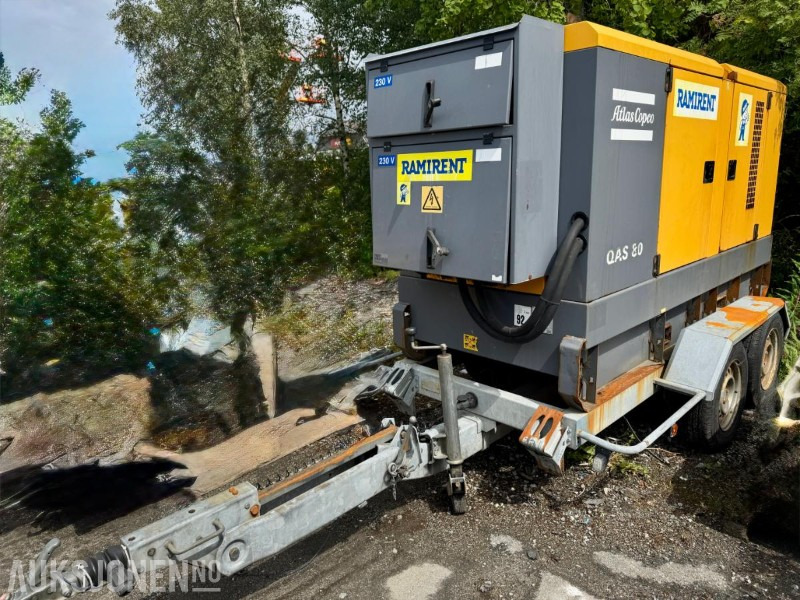 2013 Atlas Copco QAS 80 Aggregat - Timer: 10756 - Equipo de construcción: foto 1 2013 Atlas Copco QAS 80 Aggregat - Timer: 10756 - Equipo de construcción: foto 1
