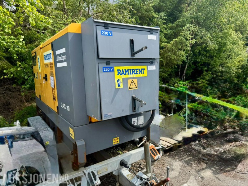 2013 Atlas Copco QAS 80 Aggregat - Timer: 10756 - Equipo de construcción: foto 2 2013 Atlas Copco QAS 80 Aggregat - Timer: 10756 - Equipo de construcción: foto 2