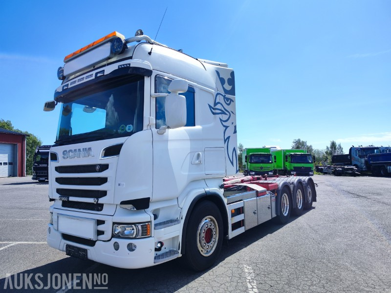 2013 Scania R560 KROKBIL SERVICEAVTALE VELHOLDT NY EU., 602509 km - Camión multibasculante: foto 1 2013 Scania R560 KROKBIL SERVICEAVTALE VELHOLDT NY EU., 602509 km - Camión multibasculante: foto 1