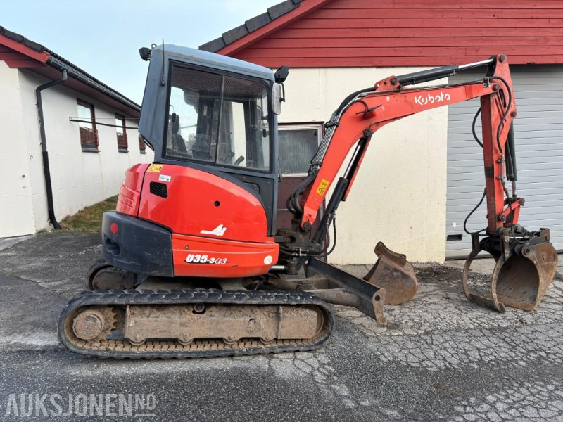 2014 Kubota U35-3α3 med 3-skuffer - Miniexcavadora: foto 5 2014 Kubota U35-3α3 med 3-skuffer - Miniexcavadora: foto 5