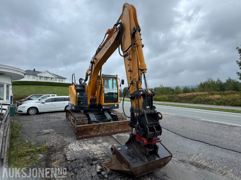 2015 Hyundai ROBEX 145LCR-9A Beltegraver - Tiltrotator - Pusseskuffe - Graveskuffe - Excavadora: foto 3 2015 Hyundai ROBEX 145LCR-9A Beltegraver - Tiltrotator - Pusseskuffe - Graveskuffe - Excavadora: foto 3
