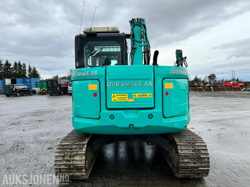 2016 Kobelco SK75SR-3E - 8 tonns gravemaskin - Tiltrotator - Pusskuffe - Bunkringspumpe - sentralsmøring - Sertifisert - Excavadora: foto 5 2016 Kobelco SK75SR-3E - 8 tonns gravemaskin - Tiltrotator - Pusskuffe - Bunkringspumpe - sentralsmøring - Sertifisert - Excavadora: foto 5