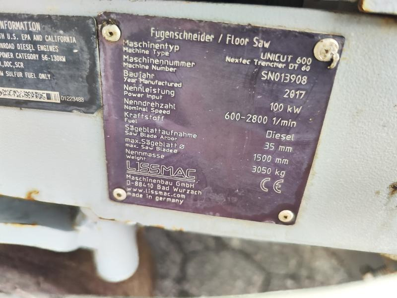 Equipo de construcción 2016 Nextec Diamond trencher DT60 Gulvsag med automatisk nedlegging av trekkerør for fiberkabel: foto 20