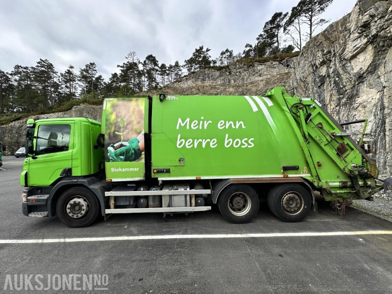 2016 Scania P320 Komprimatorbil - 2 kammer Inkl. biokammer/MTM påbygg/EU ok - Camión de basura: foto 2 2016 Scania P320 Komprimatorbil - 2 kammer Inkl. biokammer/MTM påbygg/EU ok - Camión de basura: foto 2