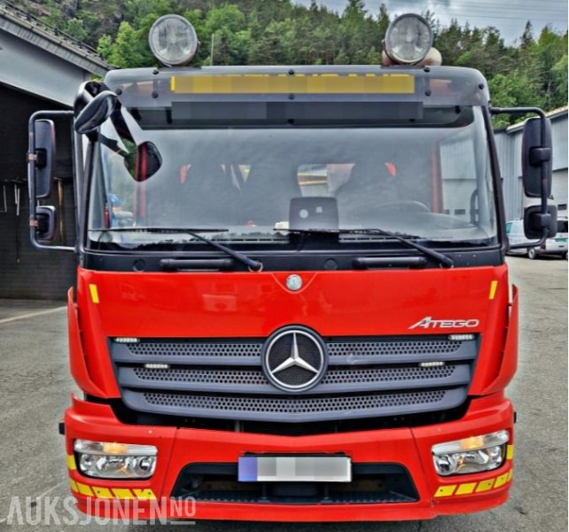 2018 Mercedes-Benz ATEGO med TEVOR PÅBYGG, Kjørebruer, Briller, Fjernkontroll, - Camión de bomberos: foto 4 2018 Mercedes-Benz ATEGO med TEVOR PÅBYGG, Kjørebruer, Briller, Fjernkontroll, - Camión de bomberos: foto 4