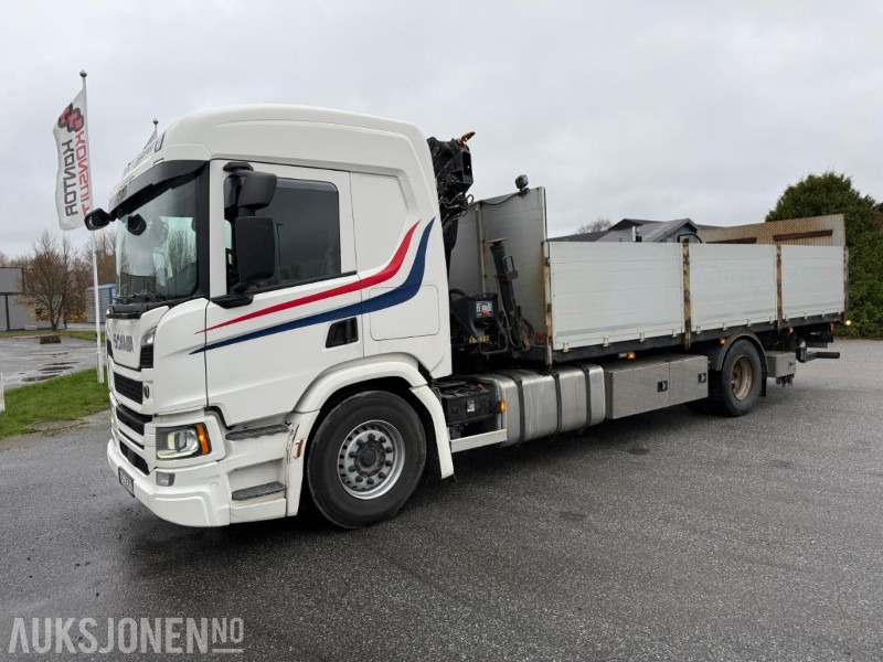 2018 Scania P 320 KRANBIL M/PLAN HIAB XS099 KRAN SERVICEHISTORIKK. - Camión grúa: foto 1 2018 Scania P 320 KRANBIL M/PLAN HIAB XS099 KRAN SERVICEHISTORIKK. - Camión grúa: foto 1