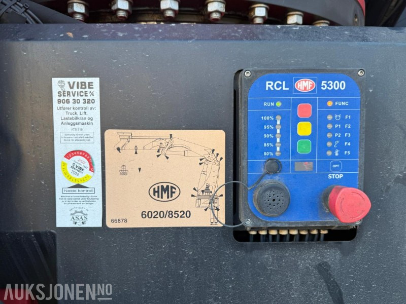 Camión grúa 2018 Volvo FH540 KRANBIL HMF8520 KRAN M/JIBB EURO 6 SERVICEHISTORIKK 551HK.: foto 18