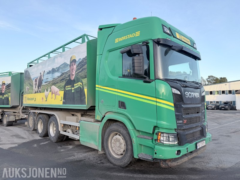 2019 Scania R 580 8x4 tridem krokløft - VDL 24t krok - Camión multibasculante: foto 3 2019 Scania R 580 8x4 tridem krokløft - VDL 24t krok - Camión multibasculante: foto 3