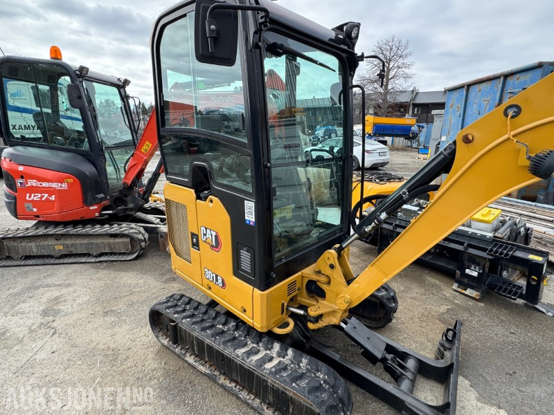 2020 Cat 301.8 Minigraver - 600T - Hyd. Skuffe - Skjær - Excavadora: foto 2 2020 Cat 301.8 Minigraver - 600T - Hyd. Skuffe - Skjær - Excavadora: foto 2