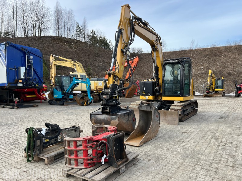 2022 Cat 308 07A CR,TRS8 tilt, 3 skuffer, klype, hammer, dieselvarmer ++ - Excavadora: foto 1 2022 Cat 308 07A CR,TRS8 tilt, 3 skuffer, klype, hammer, dieselvarmer ++ - Excavadora: foto 1