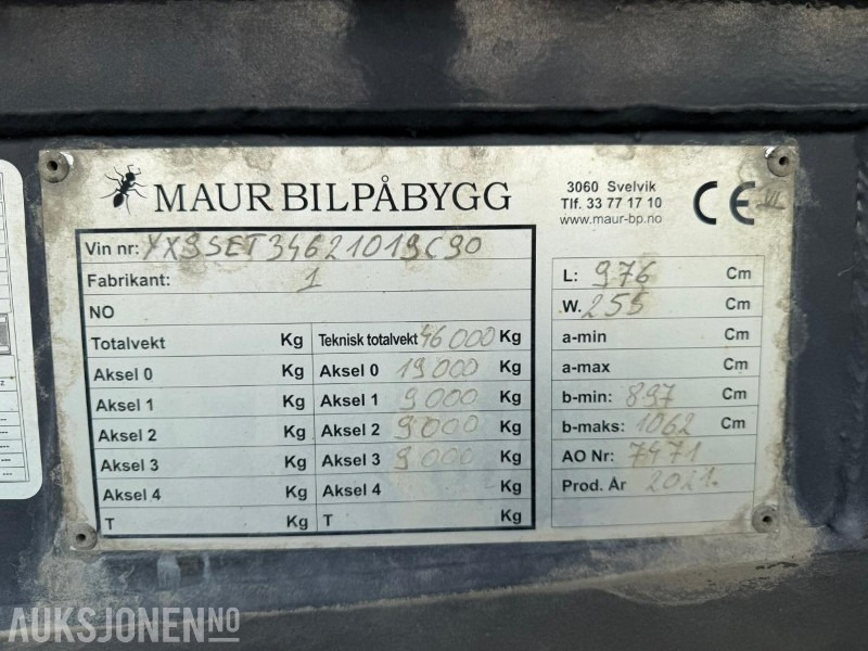 Cabeza tractora 2021 Scania R650 V8 6x4 Trekkvogn m/maur tippsemi: foto 44
