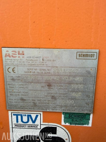 2011 Schmidt Stratos B90-42 VCLN-490 - Camión: foto 5 2011 Schmidt Stratos B90-42 VCLN-490 - Camión: foto 5