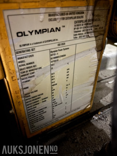 Equipo de construcción Cat Olympian GEP30 generator, 30 kva: foto 15