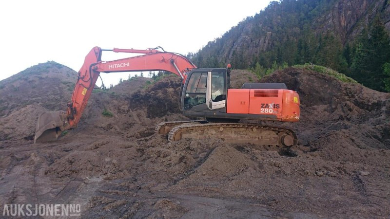 Hitachi ZX280Lc kun 9.000 arbeidstimer, ROTOTILT, 2 skuffer, sentralsmøring, hurtigkobling - Excavadora: foto 1 Hitachi ZX280Lc kun 9.000 arbeidstimer, ROTOTILT, 2 skuffer, sentralsmøring, hurtigkobling - Excavadora: foto 1
