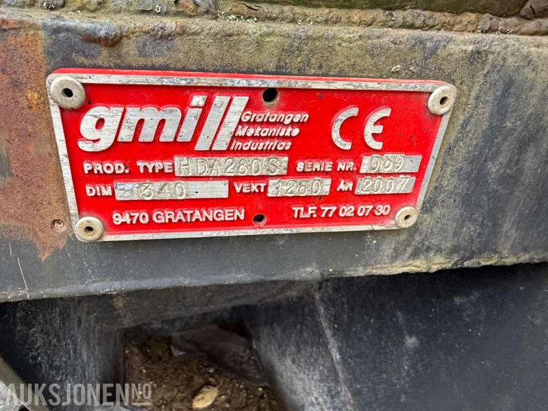 2007 GMI HDA280S Diagonalplog - Implemento para Maquinaria de construcción: foto 2 2007 GMI HDA280S Diagonalplog - Implemento para Maquinaria de construcción: foto 2